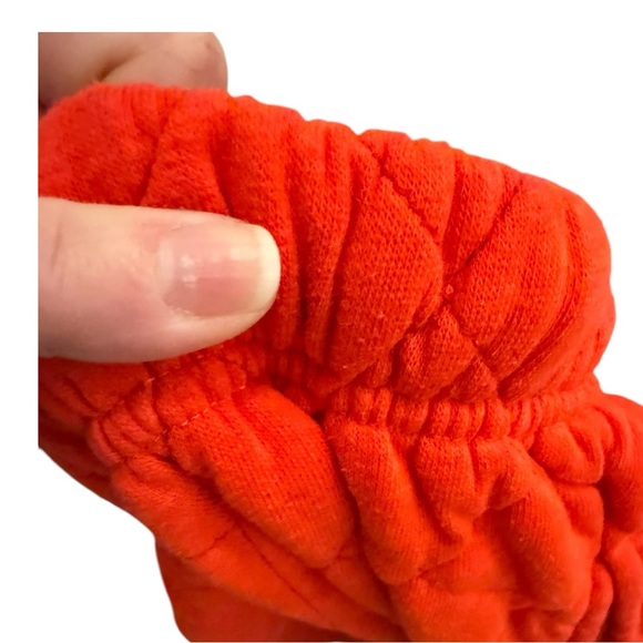 Aviator Nation Quilted Sweatpants Red Unisex L joggers with pockets bright red - Picture 6 of 9